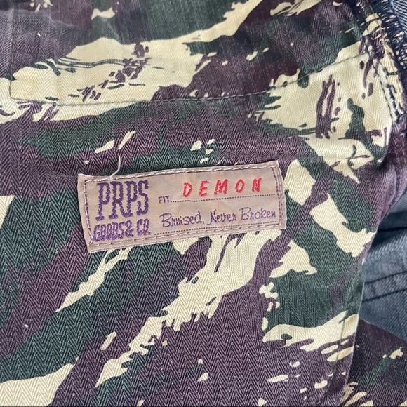 PRPS Demon Bruised Never Broken distressed blue men's Jeans Size 30 - Picture 3 of 9